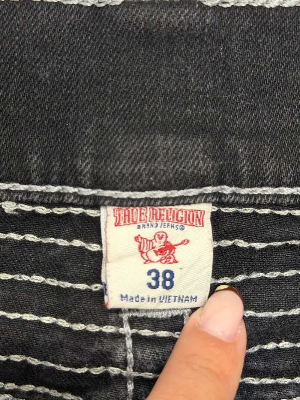 True Religion Straight Leg Jeans Size 38